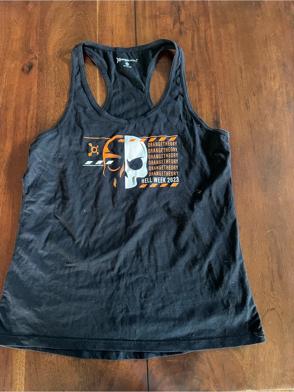 Orangetheory Women’s Black Tank Top - Hell Week 2023 - Medium